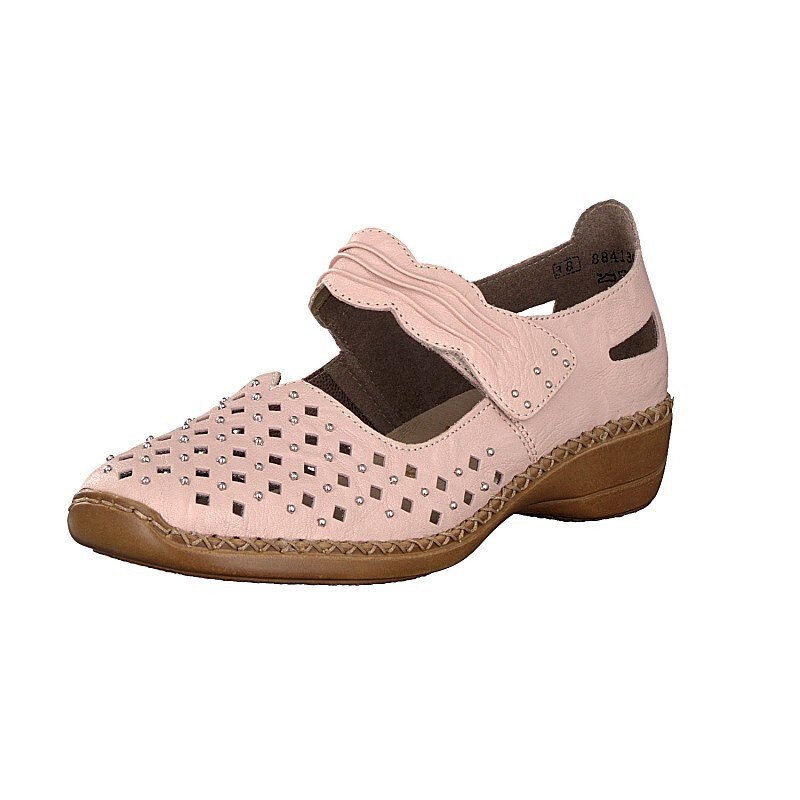 Slip On Rieker 413G9-31 Para Mulher - Rosa